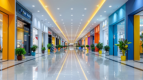 Modern retail corridor